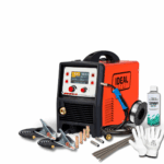 Spawarka inwertorowa EXPERT MIG 215 LCD MIG/TIG/MMA SYNERGIC ALU Zestaw