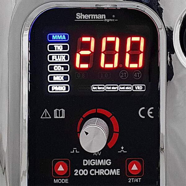 Spawarka inwertorowa Synergiczna DIGIMIG 200 CHROME - obrazek 5