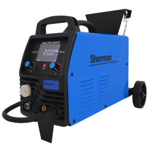 Spawarka inwertorowa MIG 200 SMART z kółkami i półką na butlę