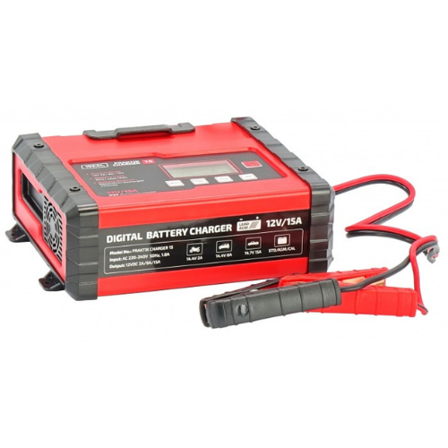 PRAKTIK CHARGER 15 LCD 12V – Inteligentny Prostownik 2A/8A/15A - obrazek 4