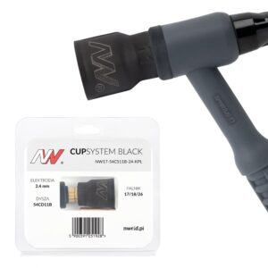 CUPSYSTEM Black - zestaw 17/18/26 dysza kielich #11 [na elektrodę 2.4]