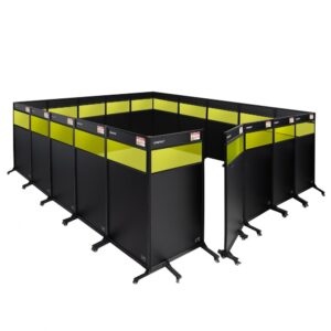 Zabudowa stanowiska 5560x5500 do spawania laserowego [z podglądem]