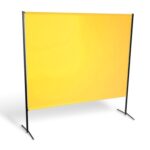 Parawan spawalniczy BASIC HD z kurtyną wzmocnioną PVC kolor żółty