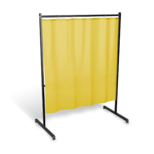 Parawan SOLID HD jednoczęściowy z kurtyną PVC wzmocnioną kolor żółty