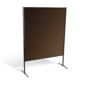 Parawan spawalniczy BASIC z kurtyną foliową kolor brązowy