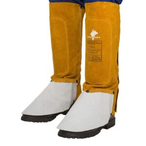 Skórzany nagolennik spawalniczy z nastopnikiem WELDAS 44-2114 (para)