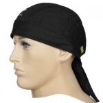 WELDAS-Fire Fox™ chusta Doo-Rag, czarna trudnopalna bawełna 23-3615