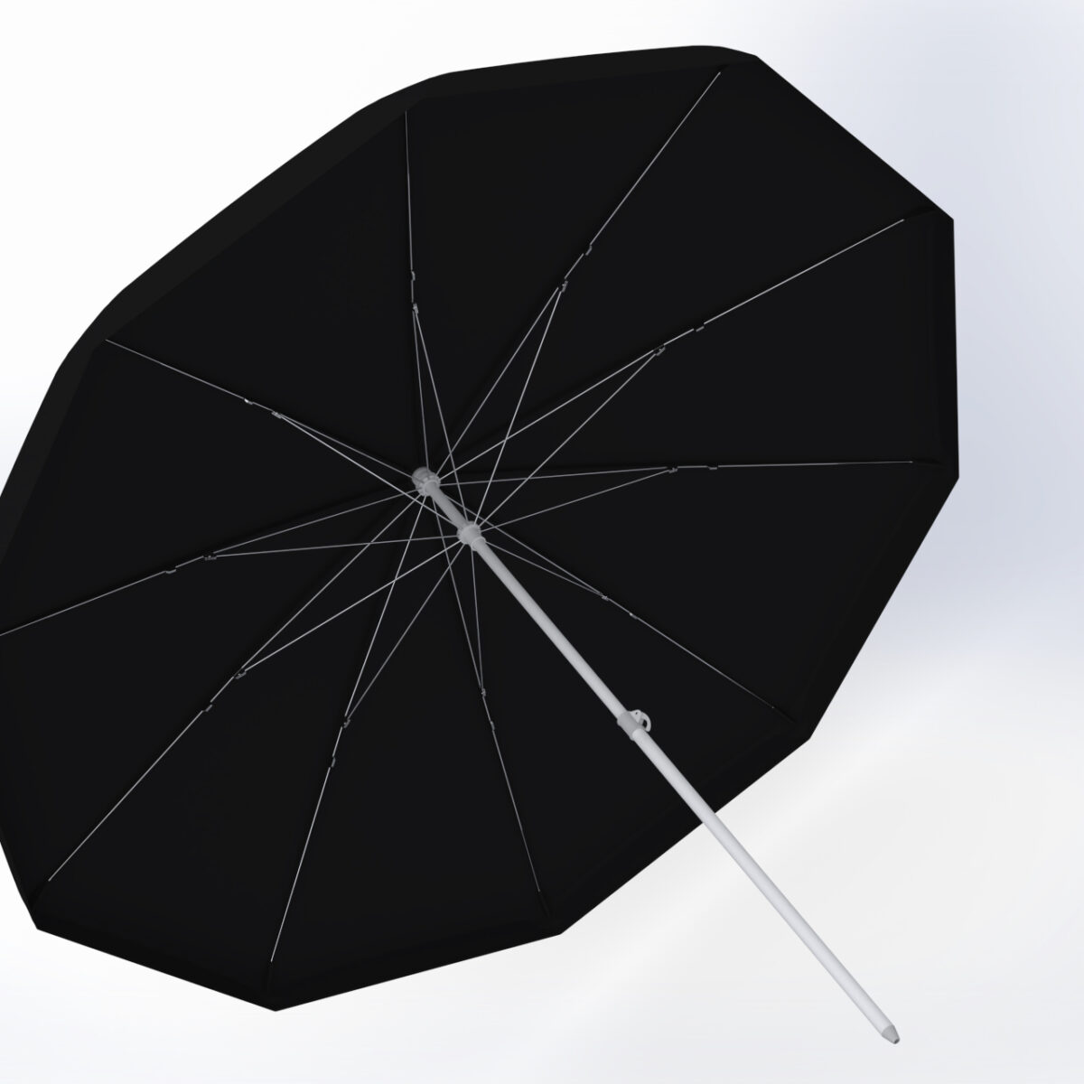Parasol spawalniczy trudnopalny