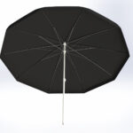 Parasol spawalniczy trudnopalny
