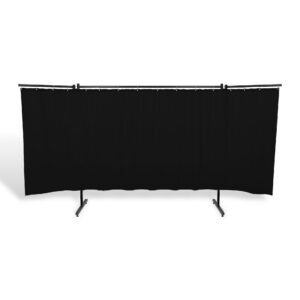 Parawan SOLID HD z ramionami z kurtyną PVC wzmocnioną kolor czarny