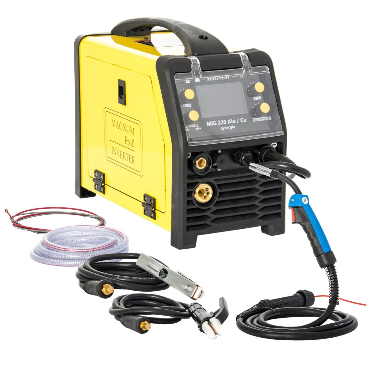 Spawarka inwerterowa MIG/MAG 220 ALU/CU SYNERGIA LCD MAGNUM