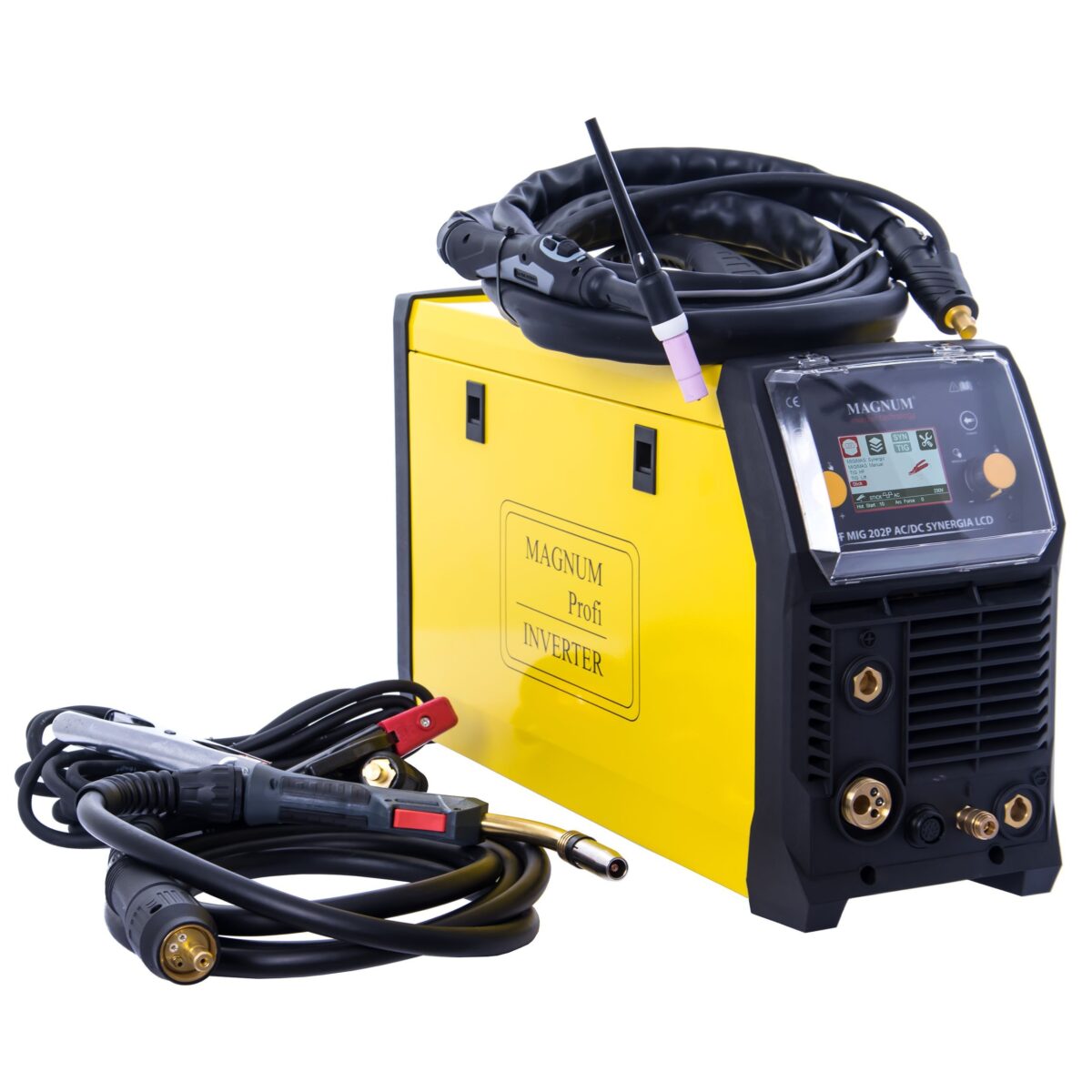 Spawarka inwertorowa 4w1 MIG THF202 LCD AC/DC synergia MIG/MAG, TIG AC/DC i MMA