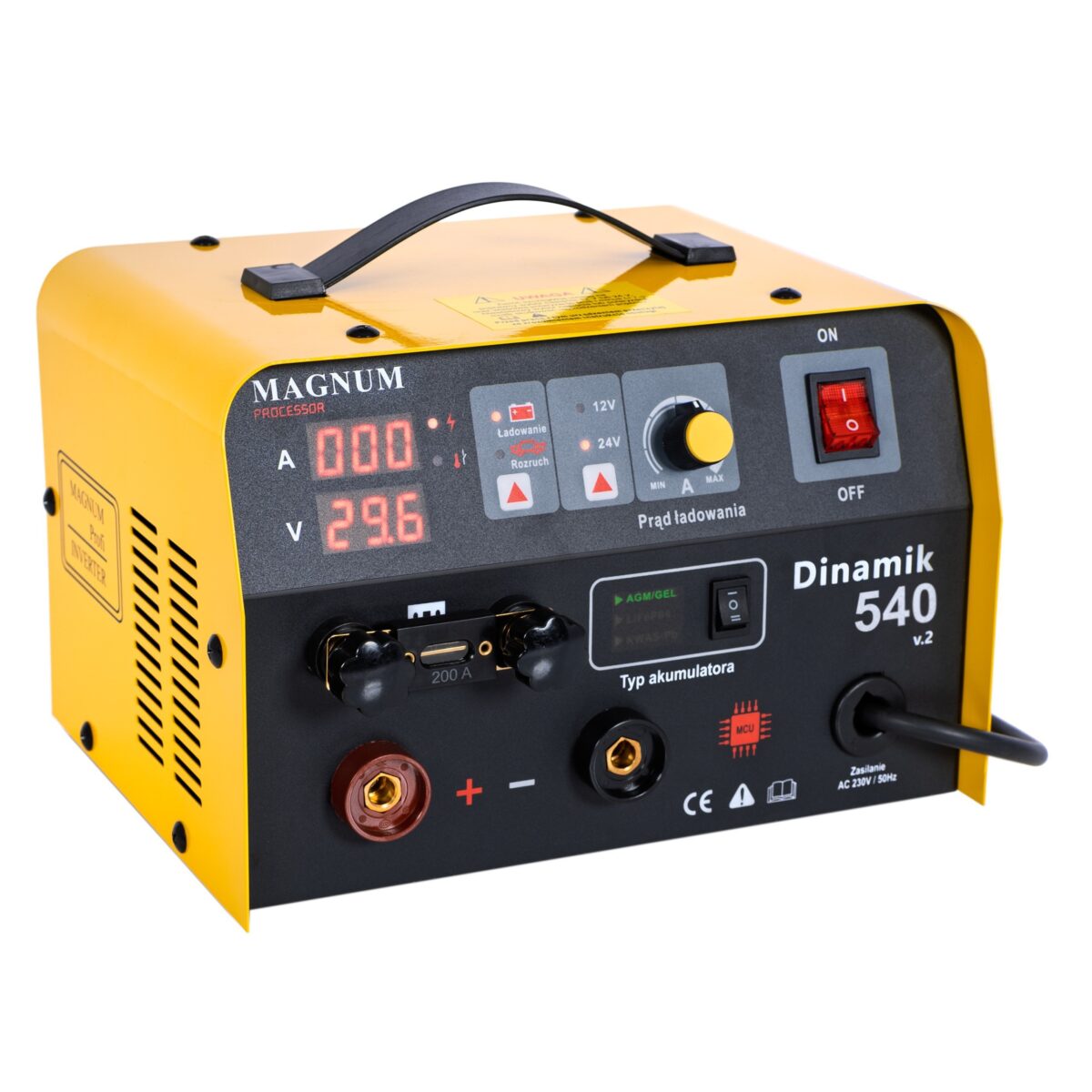 Prostownik inwertorowy z rozruchem MAGNUM DINAMIK 540 V2 12/24V
