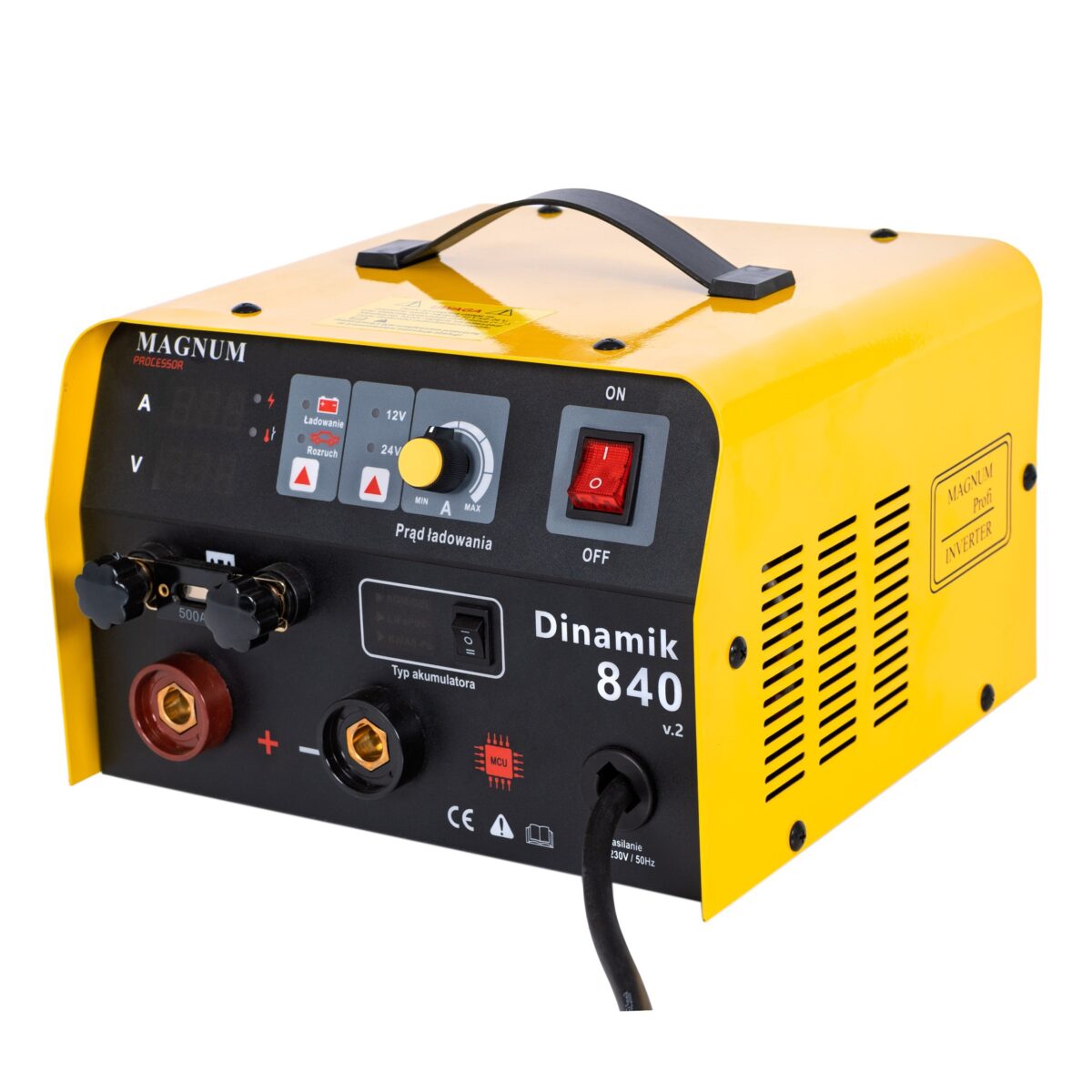 Prostownik inwertorowy z rozruchem MAGNUM DINAMIK 840 V2 12/24V