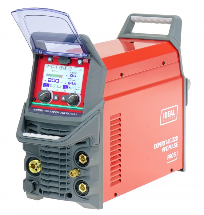 Spawarka IDEAL EXPERT MIG 220 PFC PULSE Pro5 LCD 200A MIG MAG PULS MMA TIG