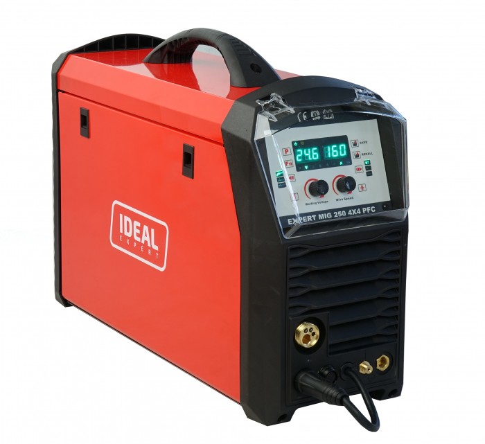 Półautomat spawalniczy MIG/MAG, MMA, TIG IDEAL 40-250 A 230 V