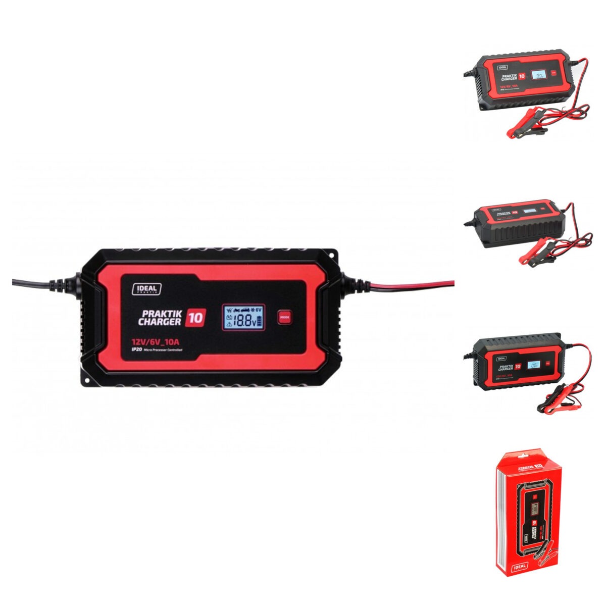 Prostownik IDEAL PRAKTIK CHARGER 10 LCD 6/12V automat AGM