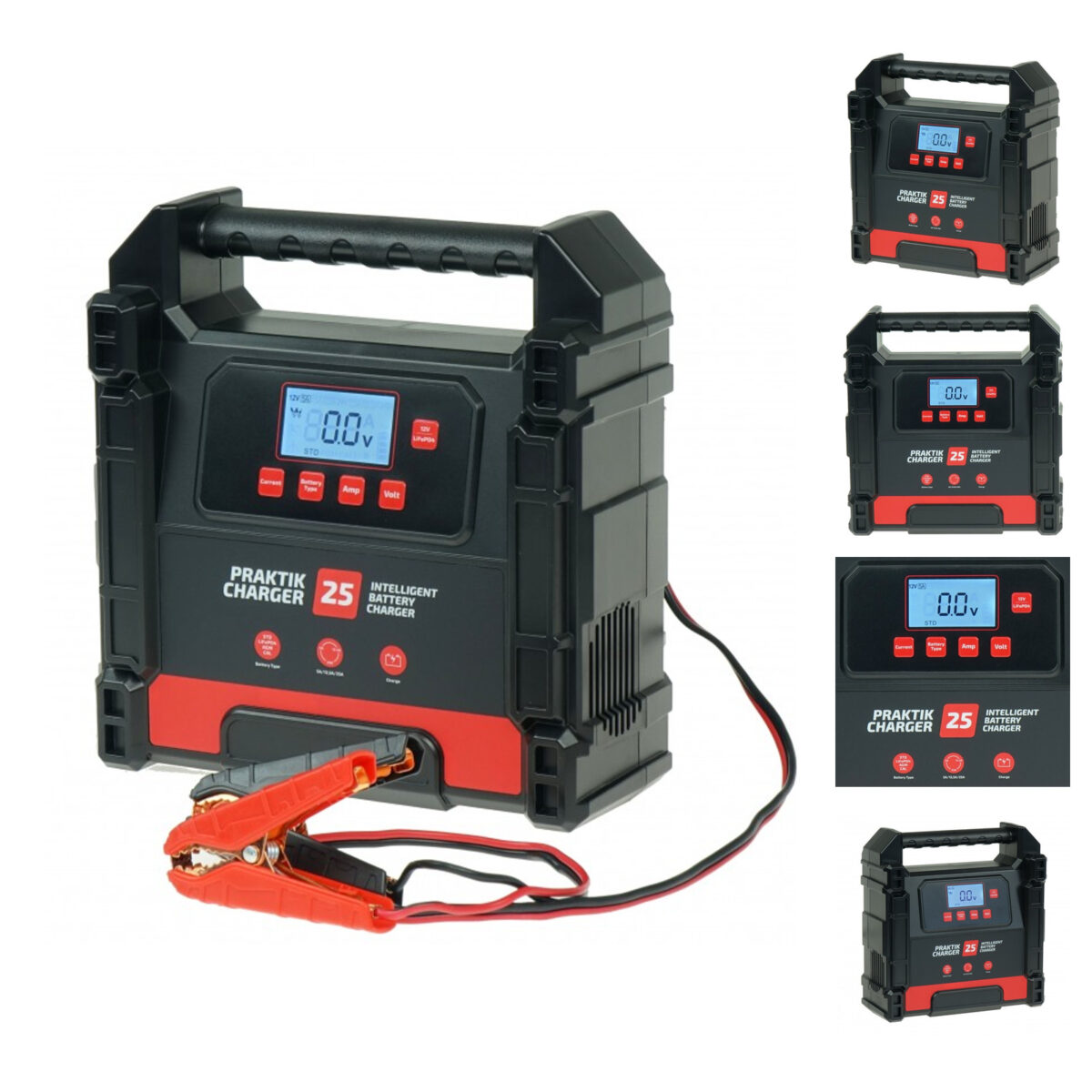 Prostownik IDEAL PRAKTIK CHARGER 25 LCD 12/24V automatyczny PB GEL WET MF