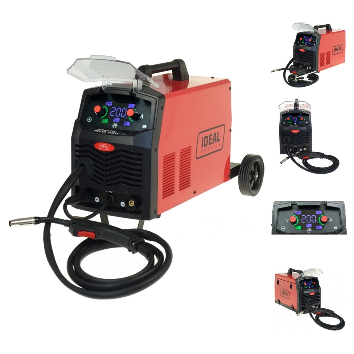 Półautomat spawalniczy MIG/MAG, MMA, TIG IDEAL 35-200 A 230 V