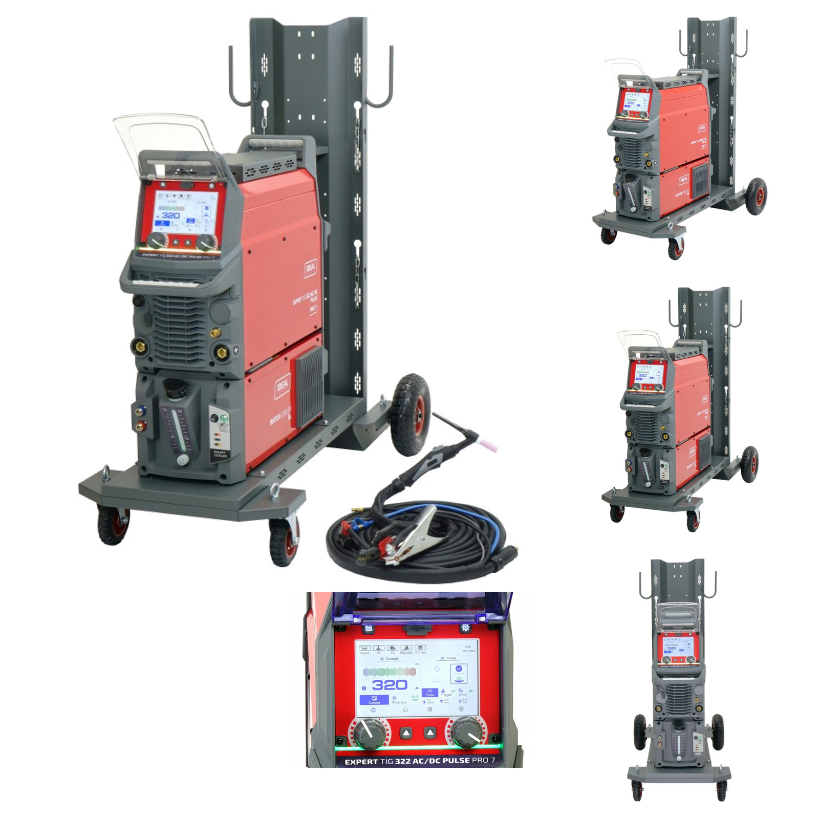 SPAWARKA INWERTEROWA IDEAL EXPERT TIG 322 AC/DC PULSE Pro7 LCD 400V MMA