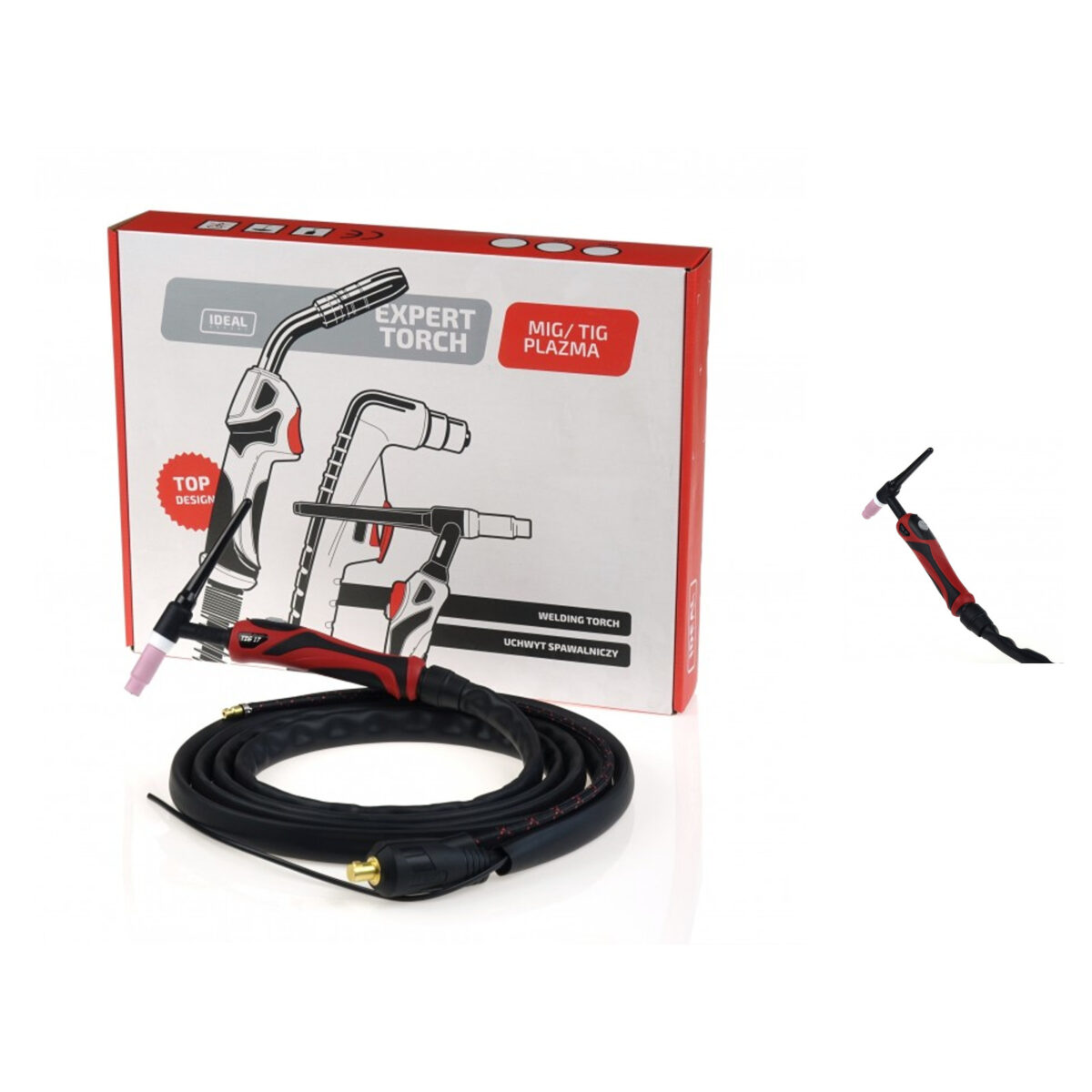 Uchwyt spawalniczy TIG 17 4m DX50 SINGLE EXPERT