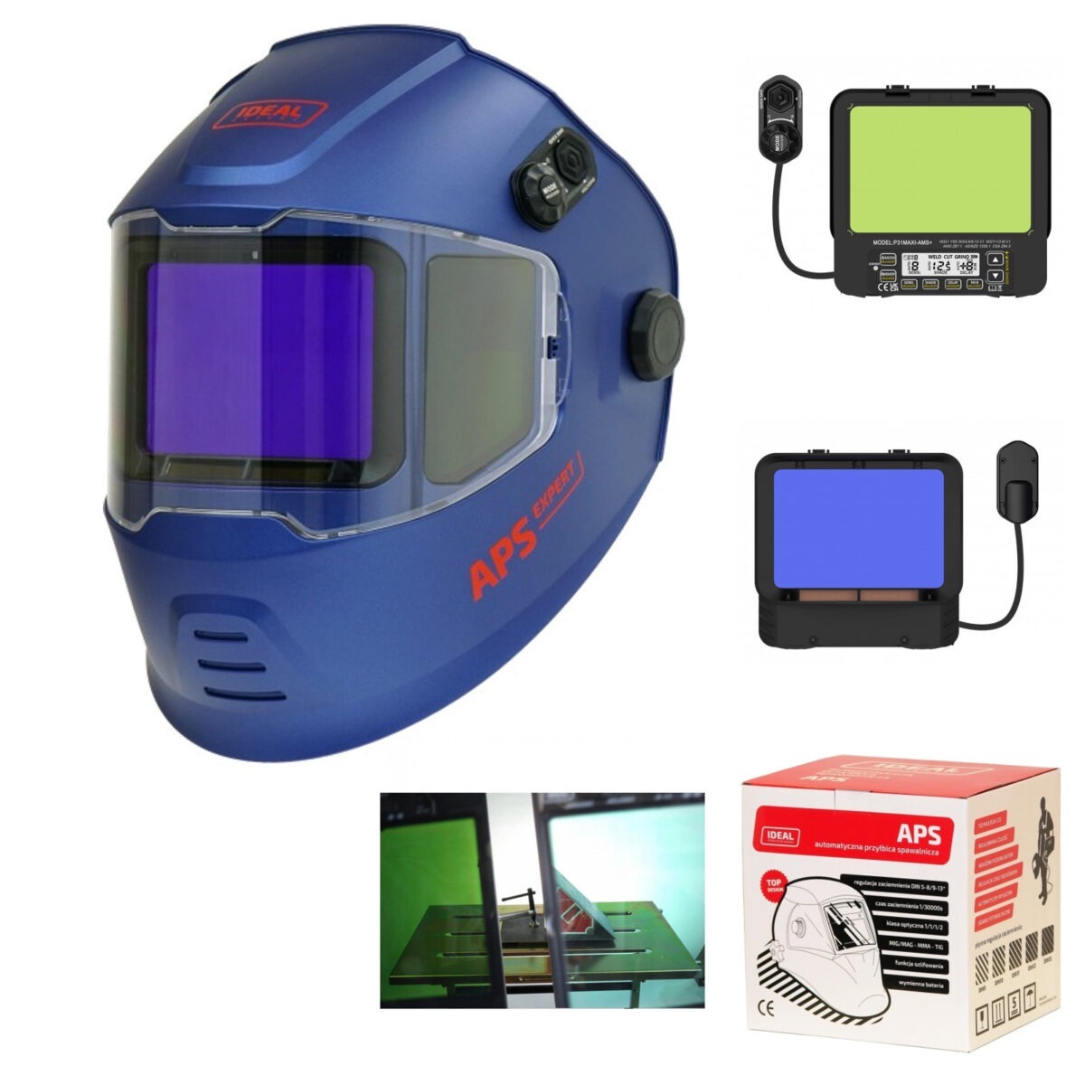 Maska spawalnicza IDEAL APS-P31M-X2 BLM/TC przyłbica