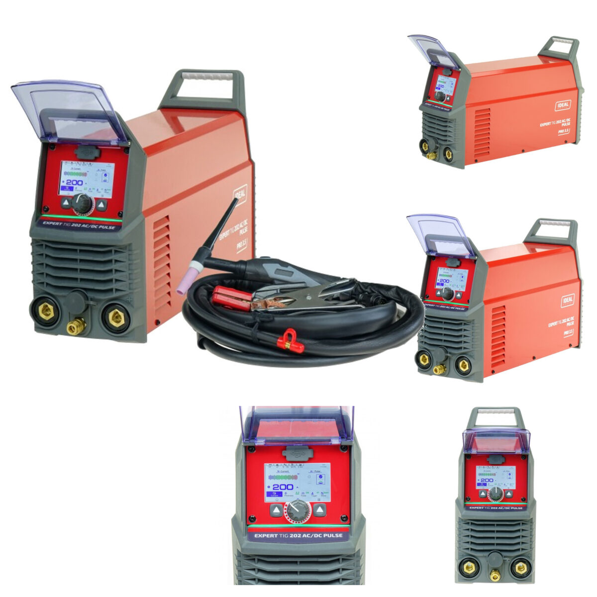 Spawarka Expert TIG MMA 202 AC/DC PULSE PRO 3.5 LCD IDEAL 230V 200A