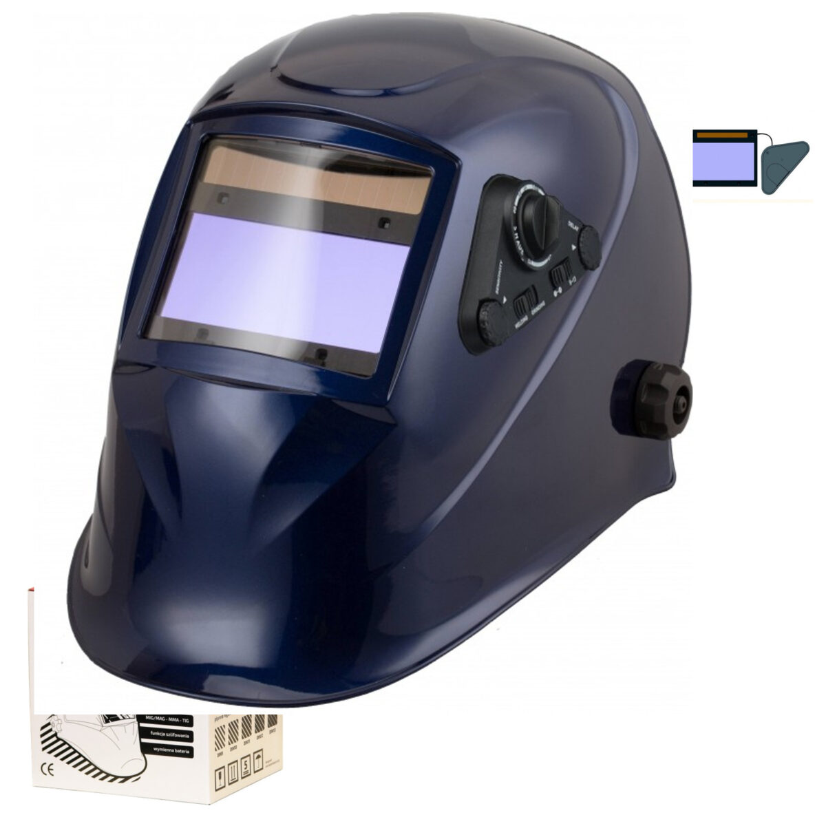 PRZYŁBICA SPAWALNICZA AUTOMATYCZNA APS-858E BLUE