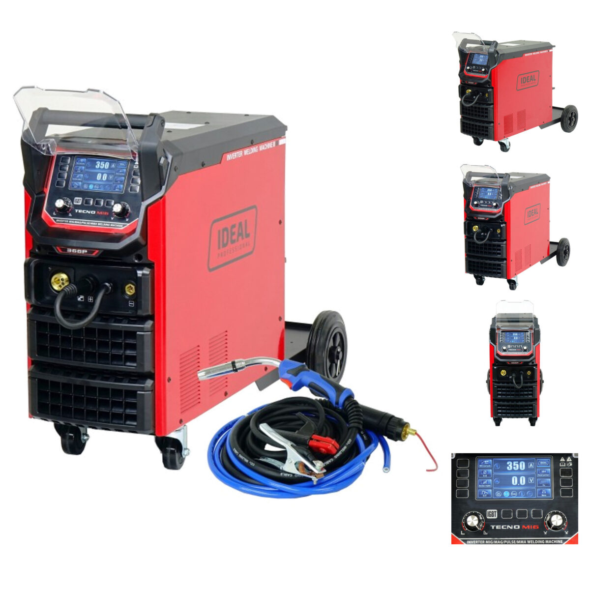 Półautomat spawalniczy MIG/MAG, MMA IDEAL TMIG366PLCD 350A 400V