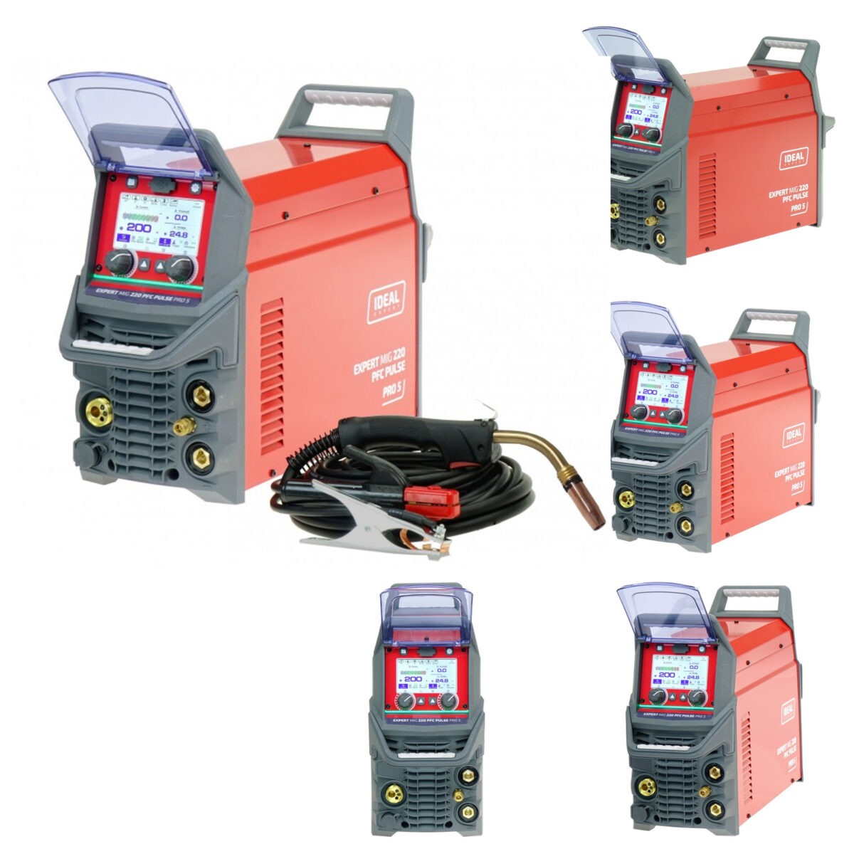 Spawarka IDEAL EXPERT MIG 220 PFC PULSE Pro5 LCD 200A MIG MAG PULS MMA TIG