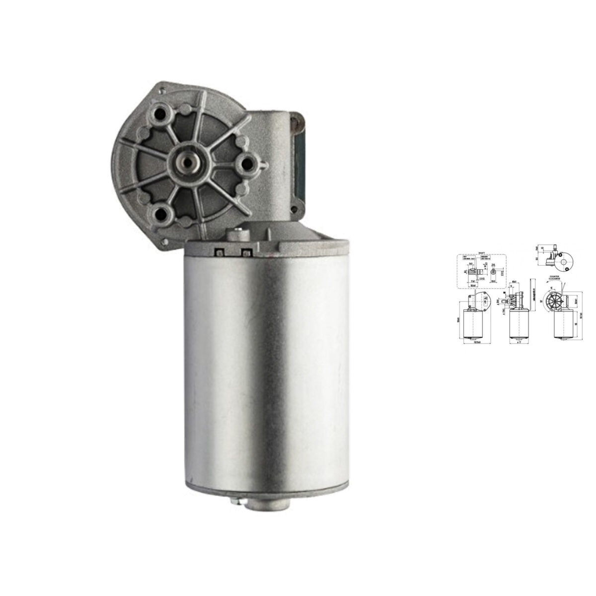Silnik 24V 65W ELVI 100701 lewy