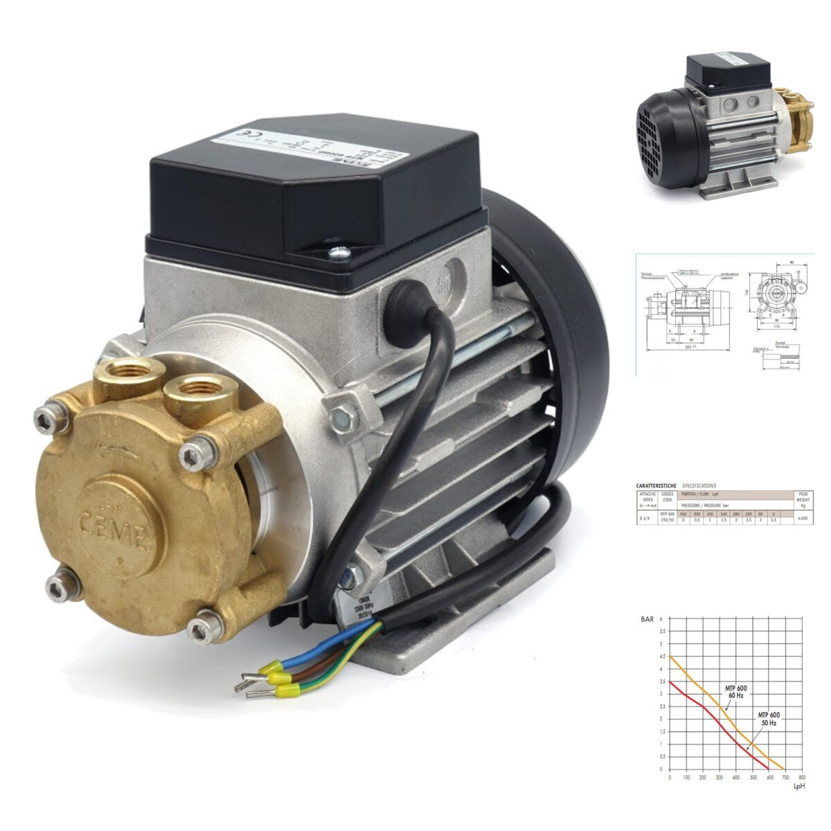 Pompa do chłodzenia IDEAL 230V 0,25 kW 9 l/min