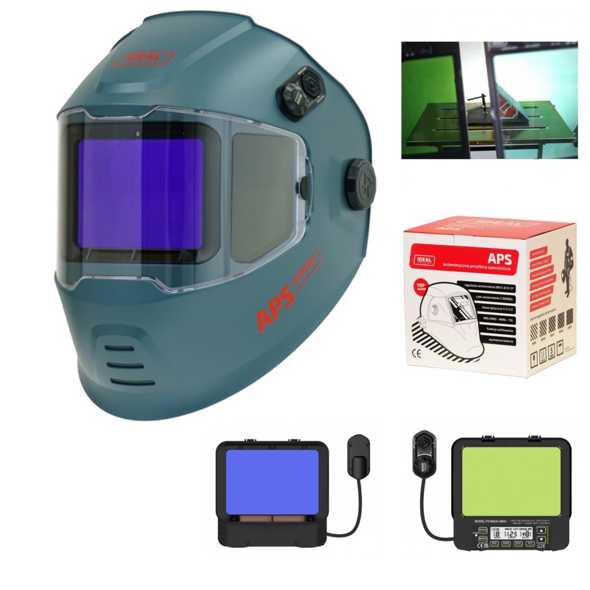 Maska spawalnicza IDEAL APS-P31M-X2 GRM/TC przyłbica