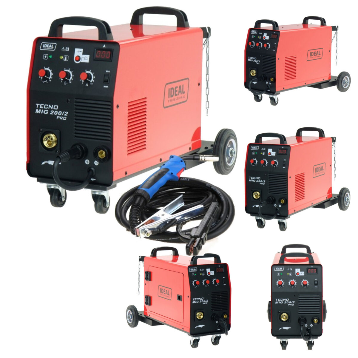 Półautomat spawalniczy MIG/MAG, MMA IDEAL TMIG200/2PRO 200A 400V