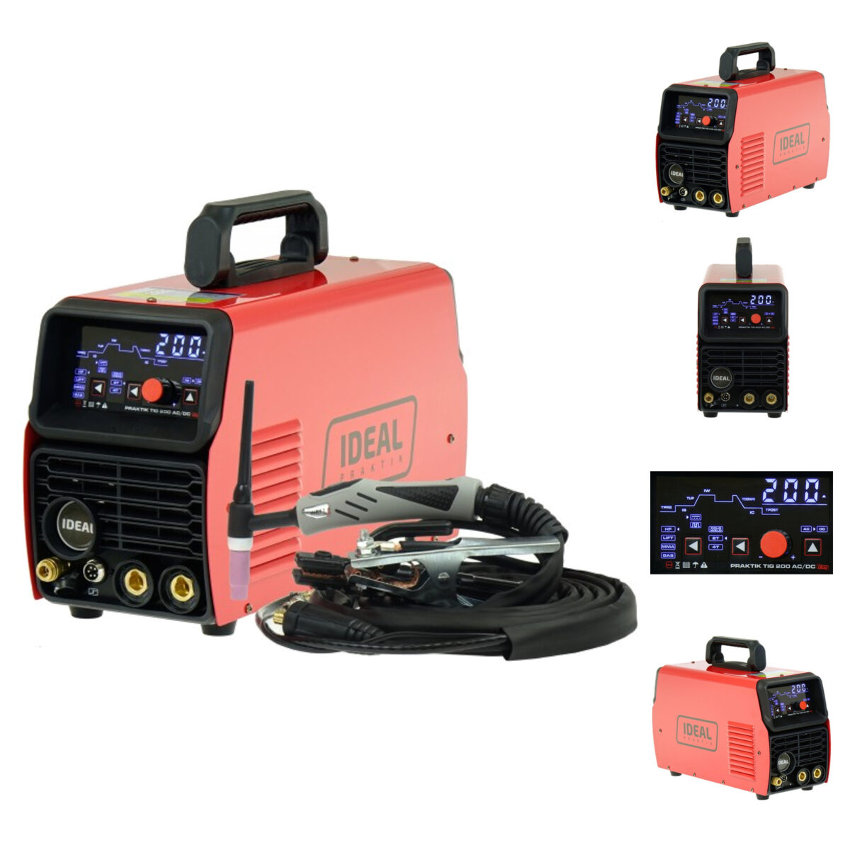 Spawarka TIG AC DC MMA Ideal Praktik TIG 200 LED PULS HF 2T 4T Cold TIG