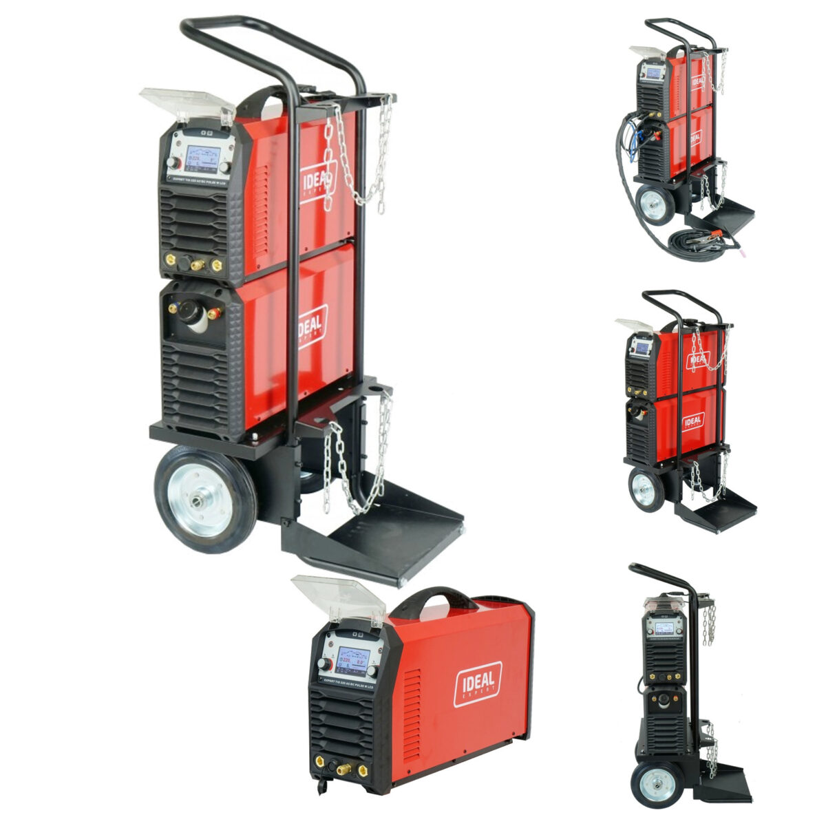 Spawarka inwertorowa IDEAL EXPERT TIG 220 AC/DC PULSE W LCD chłodnica wózek