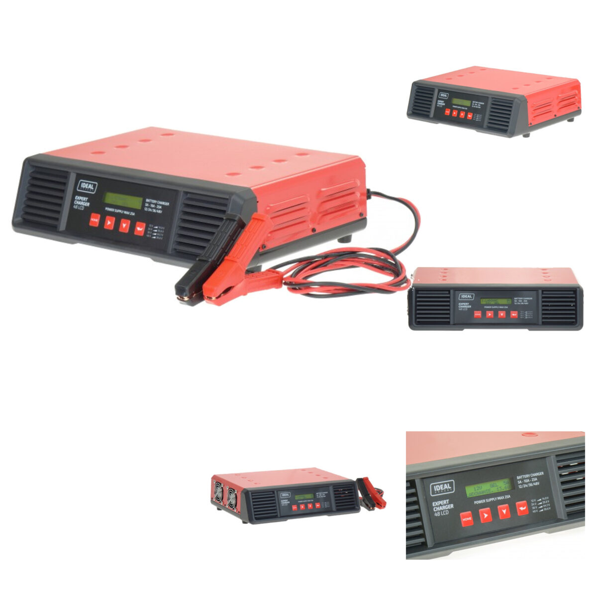 IDEAL Inteligentny prostownik 12/24/36/48V 25A EXPERT CHARGER 48