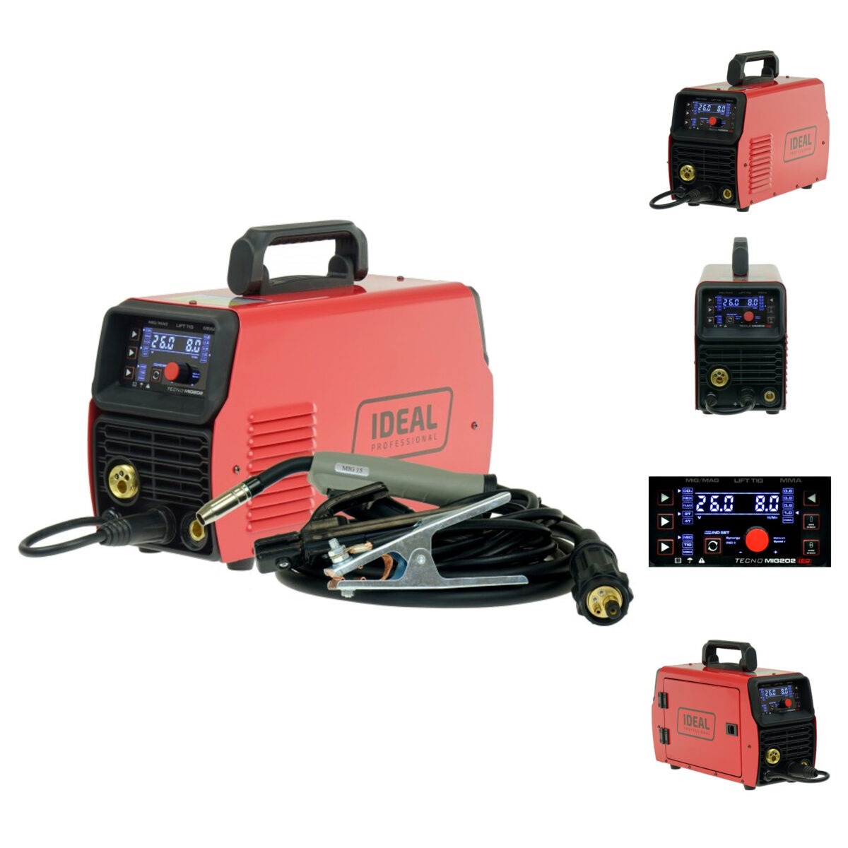 Półautomat spawalniczy IDEAL TECNO MIG 202 LED MMA TIG