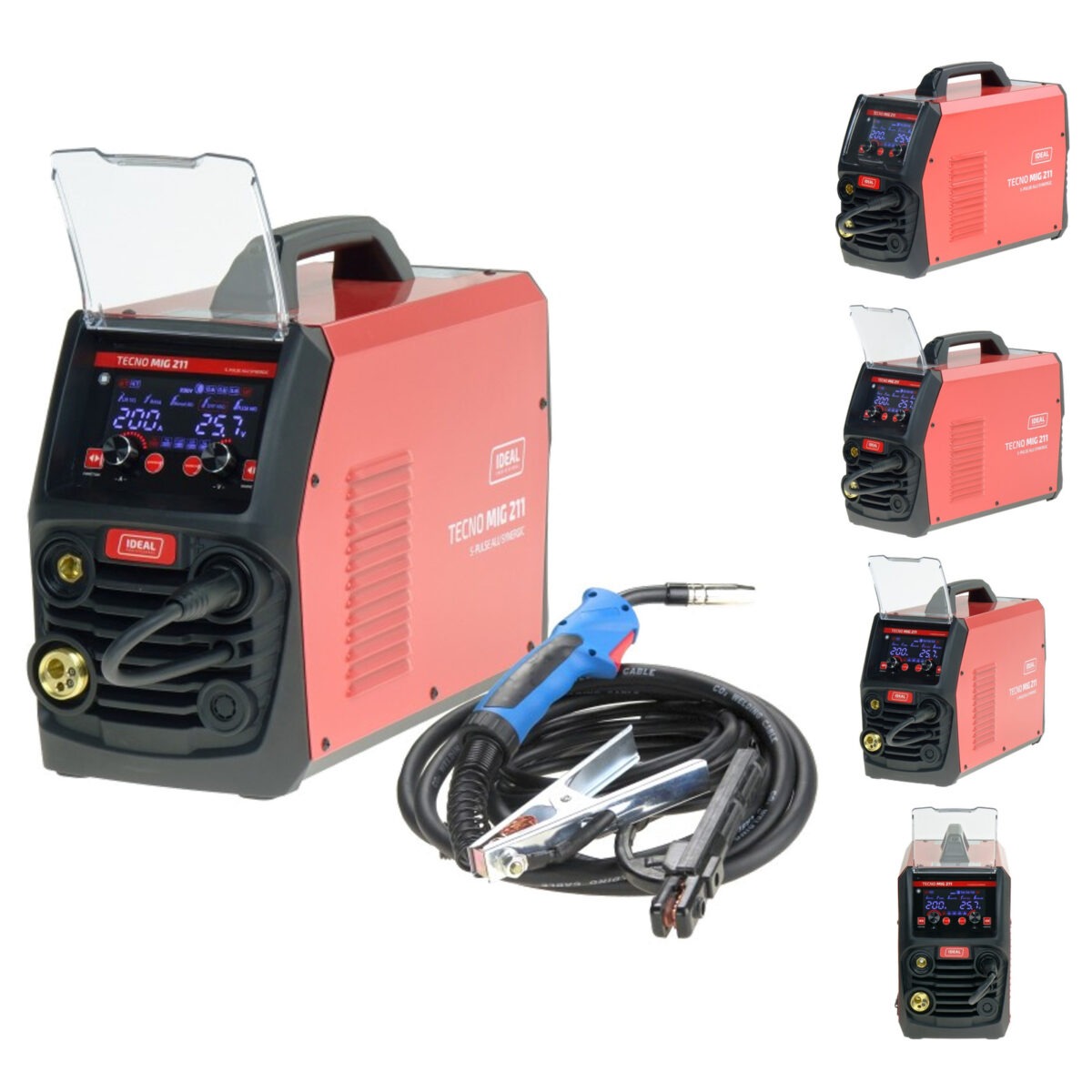 Półautomat spawalniczy MIG/MAG, MMA, TIG IDEAL 30-200 A 230 V