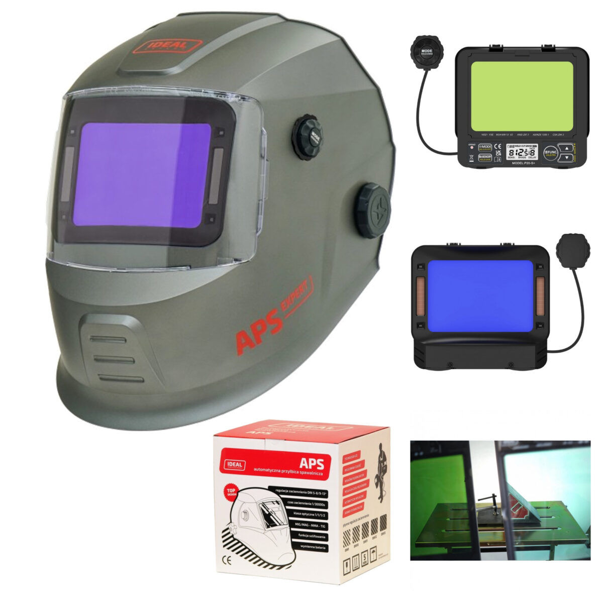 Maska spawalnicza IDEAL APS EXPERT P20 X1 przyłbica