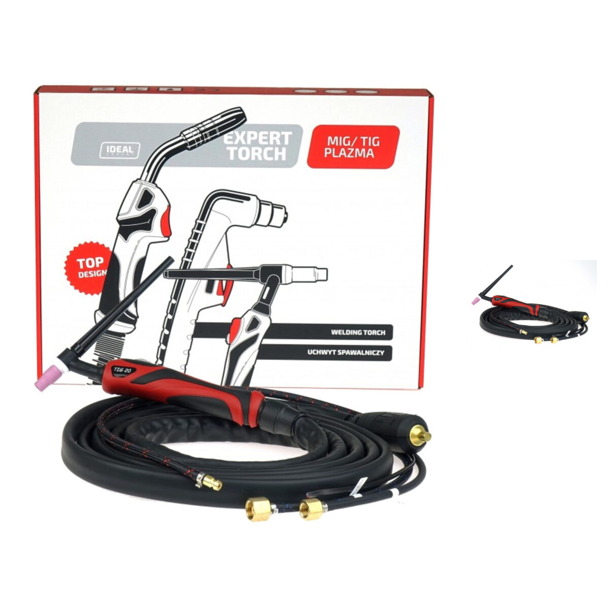 Uchwyt spawalniczy TIG 20 4m DX25 SINGLE EXPERT