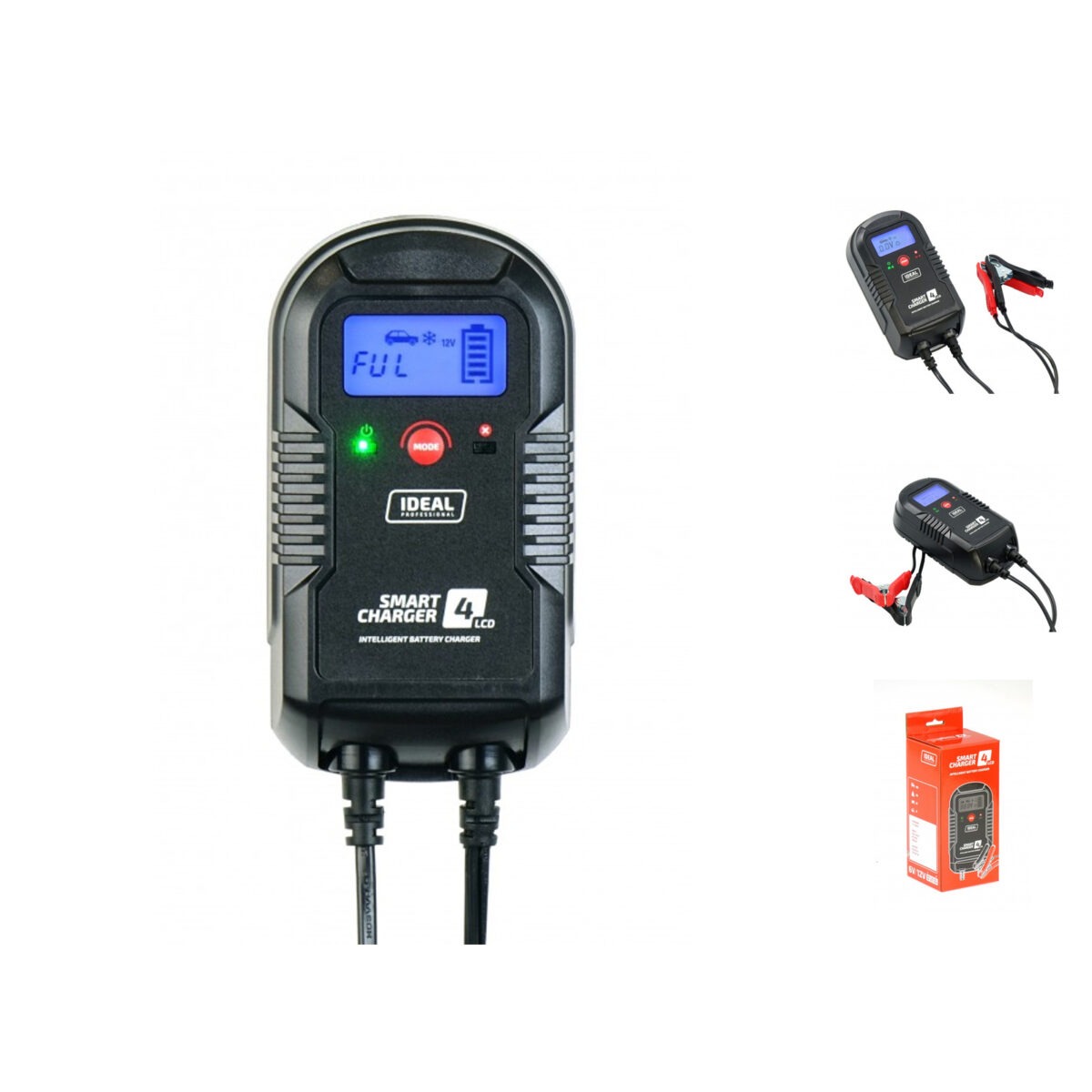 Prostownik automatyczny IDEAL SMART CHARGER 4 LCD 6V 12V 4A