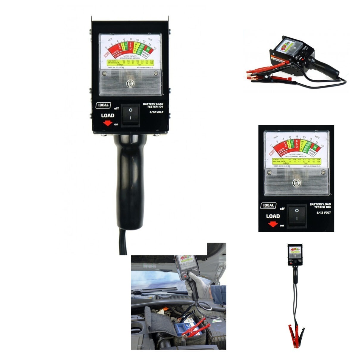 Tester akumulatorów obciążeniowy IDEAL LBT104 12V