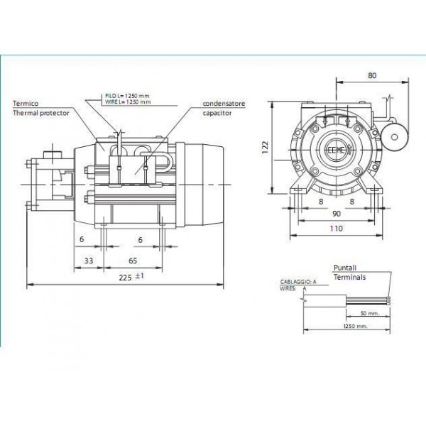 Pompa do chłodzenia IDEAL 230V 0,25 kW 9 l/min