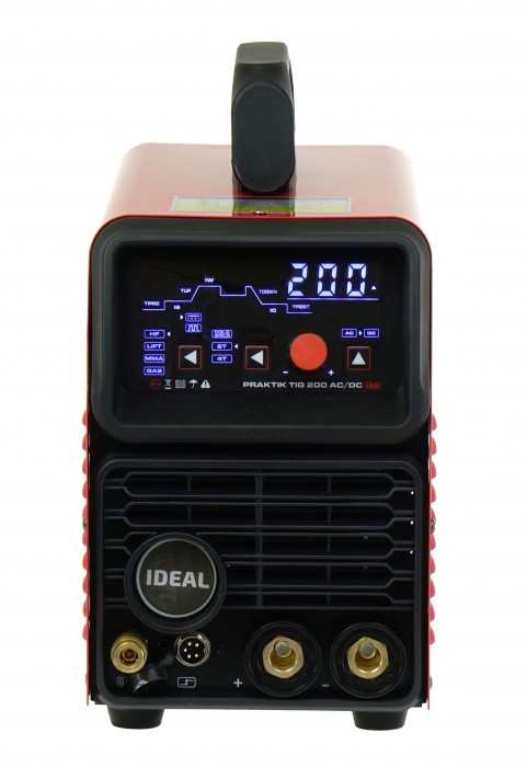 Spawarka TIG AC DC MMA Ideal Praktik TIG 200 LED PULS HF 2T 4T Cold TIG