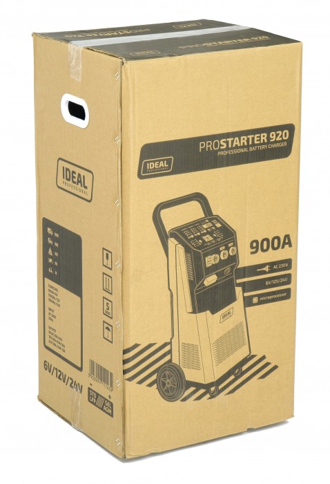 Prostownik z rozruchem do akumulatorów 6/12/24V IDEAL 900A rozruch booster