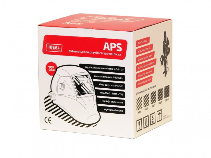 Przyłbica Ideal APS Expert P43-MAXI-AMS+ X1 GREY MATT TV