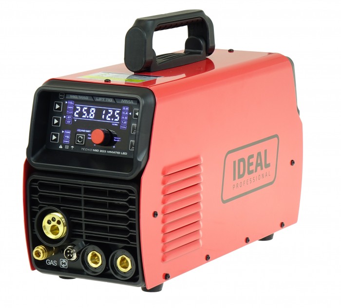 Spawarka migomat Ideal TECNO MIG 203 LED MIG/TIG/MMA synergic + TIG ACX