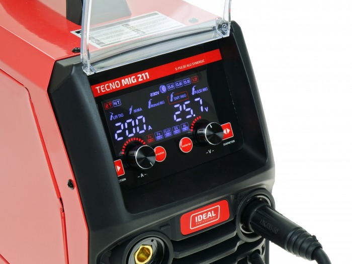 Półautomat spawalniczy MIG/MAG, MMA, TIG IDEAL 30-200 A 230 V