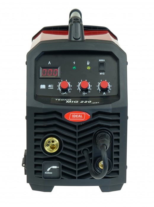 Półautomat spawalniczy MIG/MAG, MMA IDEAL TMIG220V2_pakiet4 200A 230V